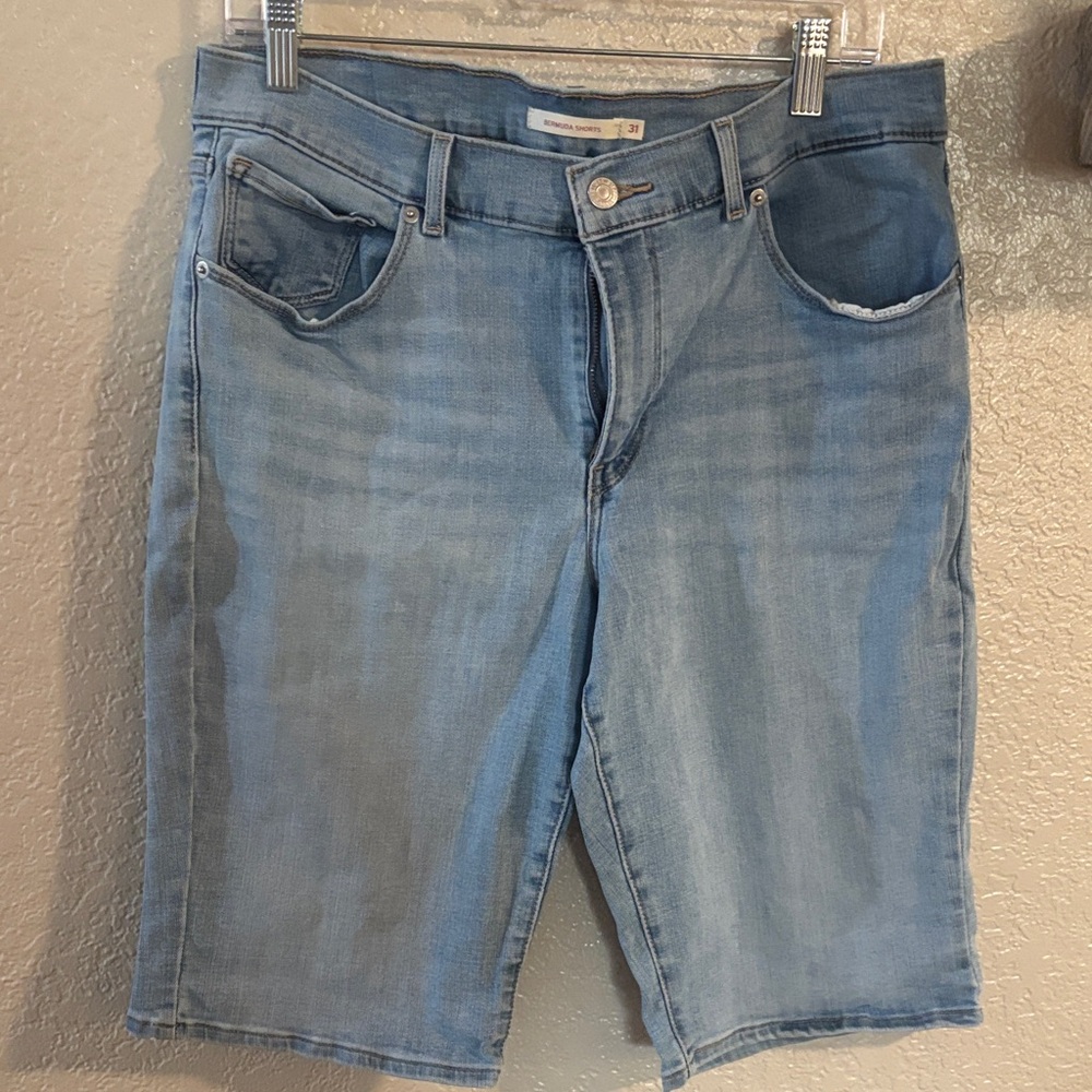 Levi's Light Blue Women's Bermuda Shorts